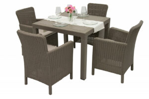 Garden sor szintetikus rattan DANTE MINI 1 + 4 (cappuccino) DEO1