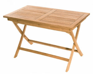 Kerti összecsukható asztal téglalap COIMBRA 120 x 70 cm-es (Teak) DEOKORK