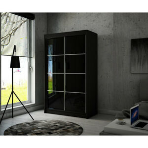 Peak III Gardróbszekrény (250 cm) Fekete Kézműves tölgy Furniture