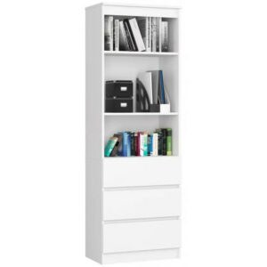 Polc R 60cm CLP 3 fiók 2 polc fehér Akord