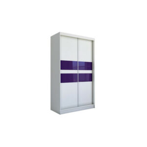 Finezja Gardróbszekrény (150 cm) Fehér / Lila Furniture