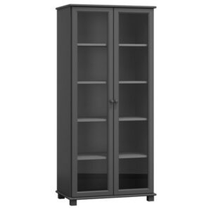 Vitrin RW106 80x42 cm Szürke MAGNAT