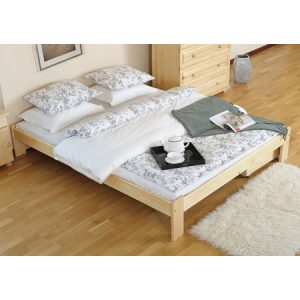ADA ágy 180x200cm tömör fenyőből Tölgy MAGNAT