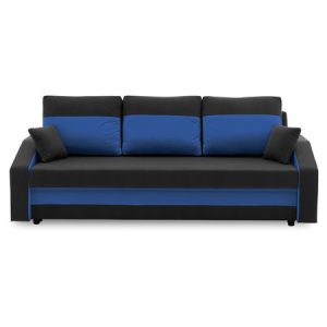 Nagyméretű kanapéágy HEWLET PLUS Color Fekete + Sötétkék SG-nábytek