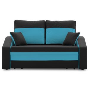 Kanapéágy HEWLET PLUS Color Fekete + Világoskék SG-nábytek