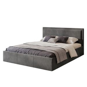 SOAVE kárpitozott ágy 140x200 cm Sötét szürke TT-FURNITURE