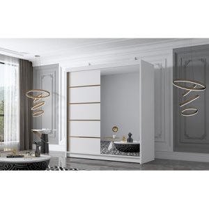 Szekrény Bali III 180 cm - fehér ankon