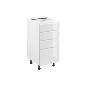 Konyhaszekrény ASPEN D40S4 - fehér/fehér GALA