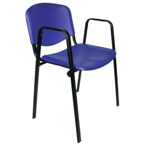 ISO műanyag konferenciaszék  Kék Mazur