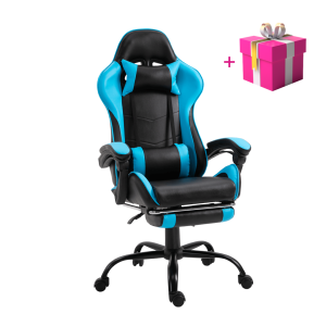 Irodai/gamer fotel lábtartóval